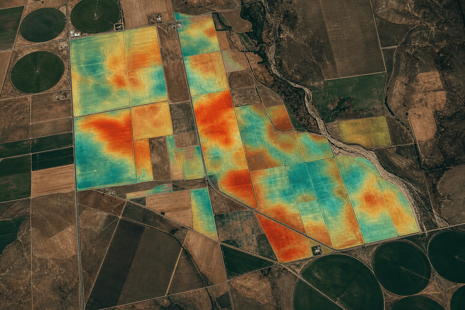 Interface Terra: cartografia parcelar de stresse hídrico e vigor